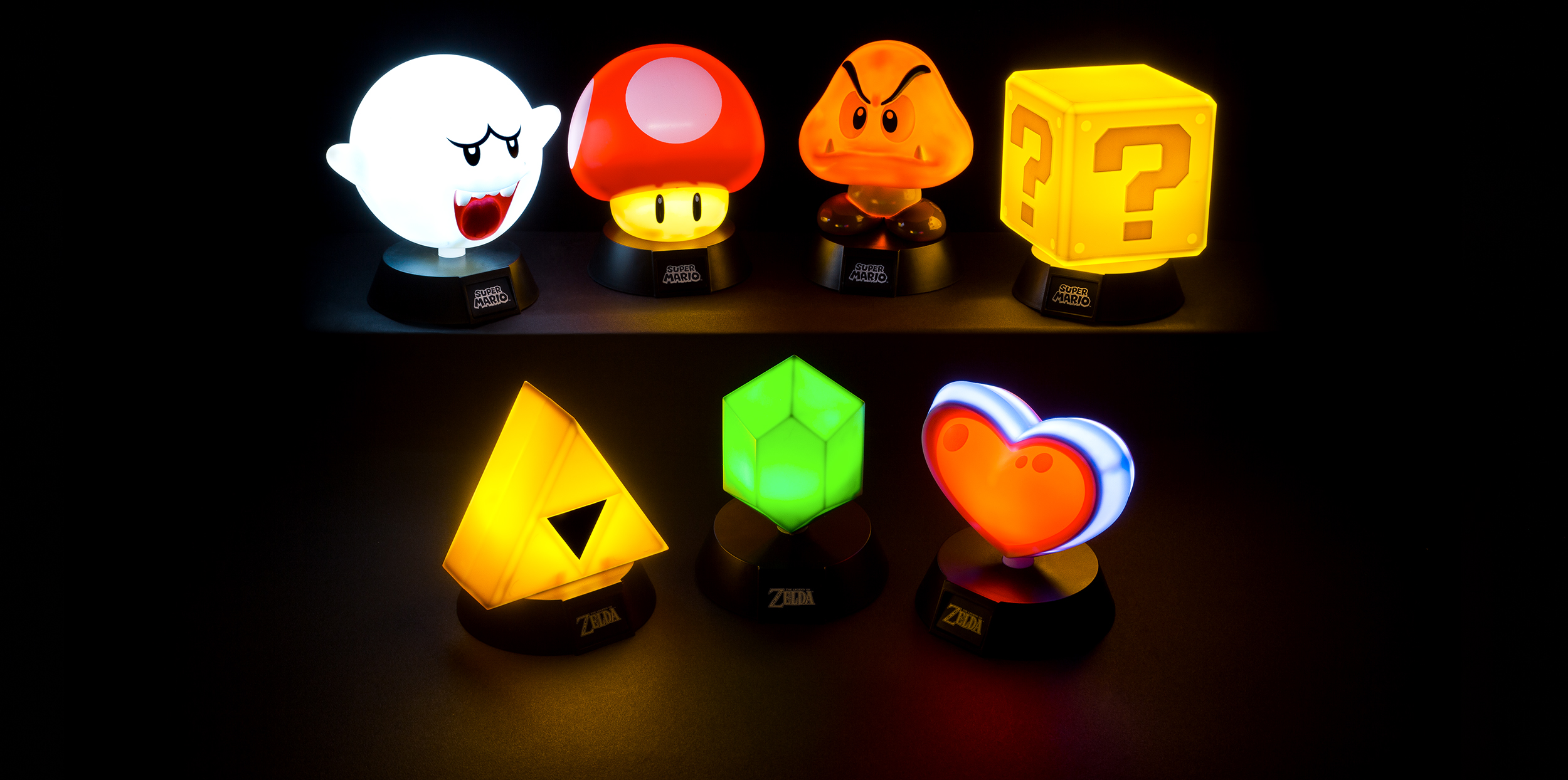First wave of Paladone’s new Icon Lights range is all about Nintendo