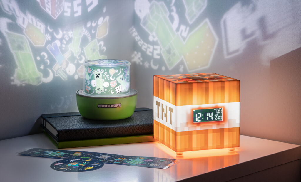 Paladone's Minecraft TNT Alarm Clock and Projection Light