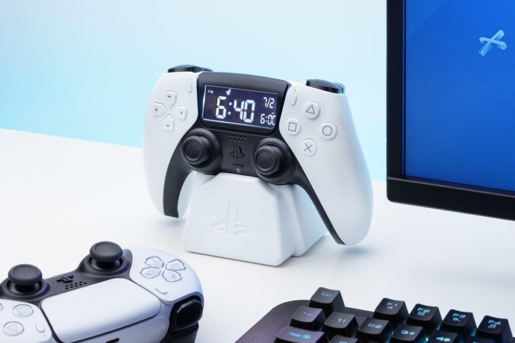 Paladone's PlayStation 5 Controller Digital Alarm Clock.