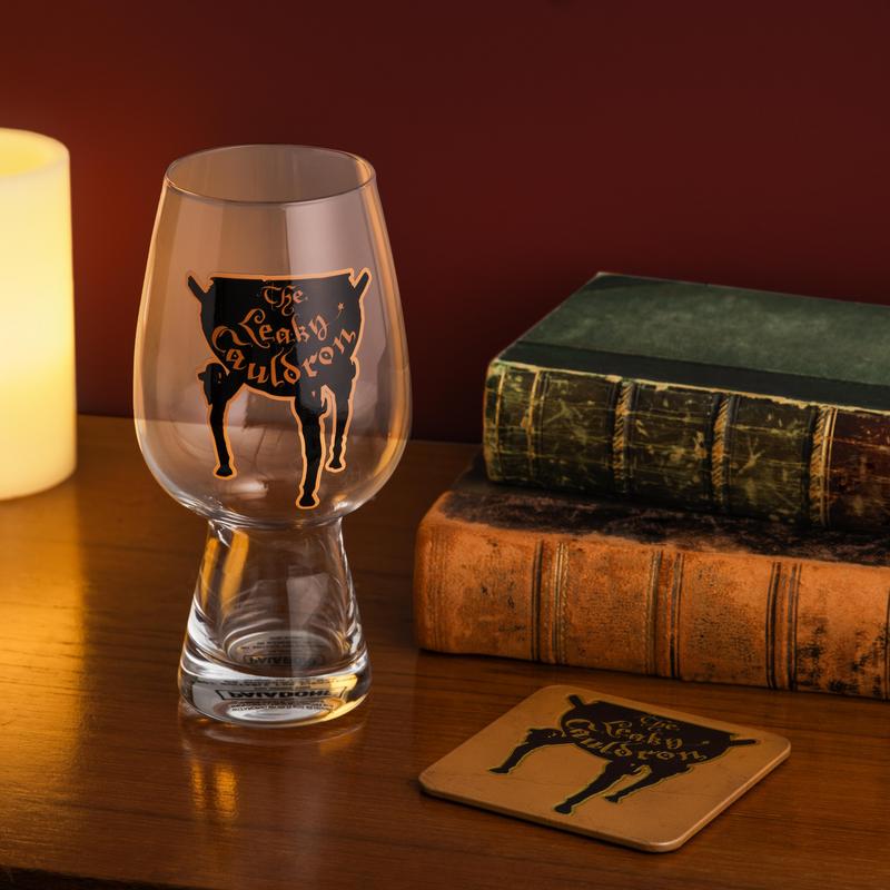 Paladone's Harry Potter Leaky Cauldron Glass and Coaster Set